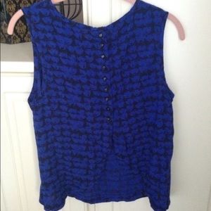 Blue Faces tank top