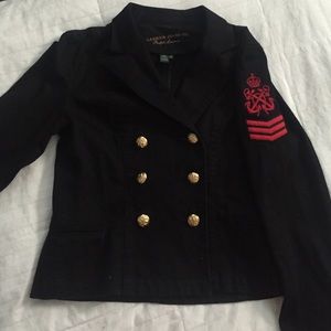 Black military style jacket