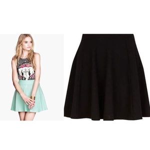 •Bundle• 1 black & 1 Tiffany blue h&m skater skirt