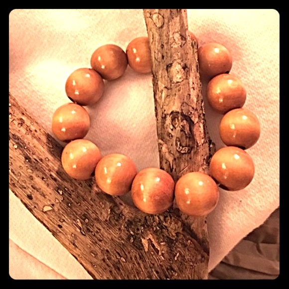 Chunky wood bracelet