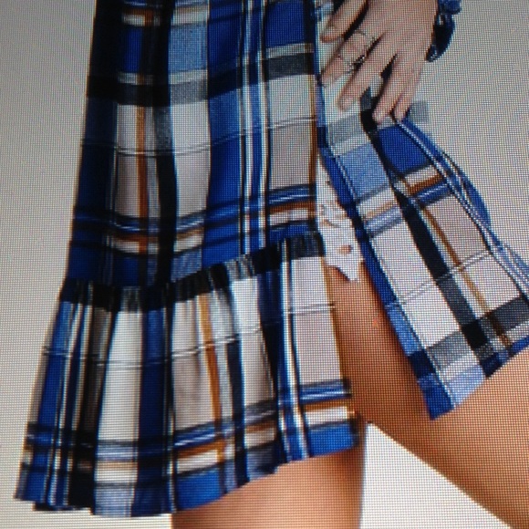 PLAID BUTTON TUNIC - Picture 4 of 4