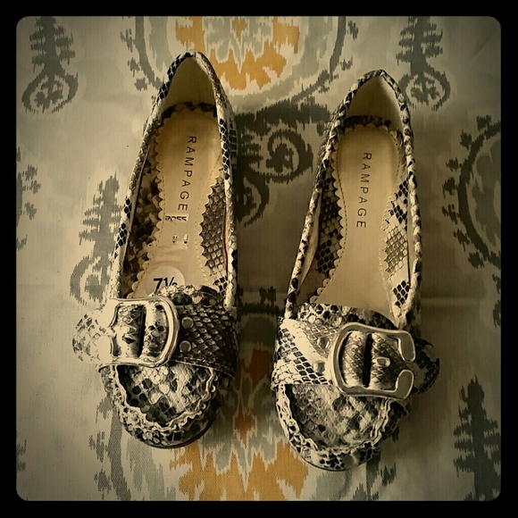 Rampage Snake Print Flats