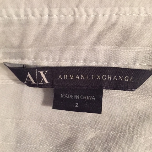 Armani Exchange light grey shirt dress - Picture 2 of 4