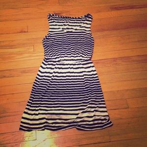Merona black and white striped dress size XS