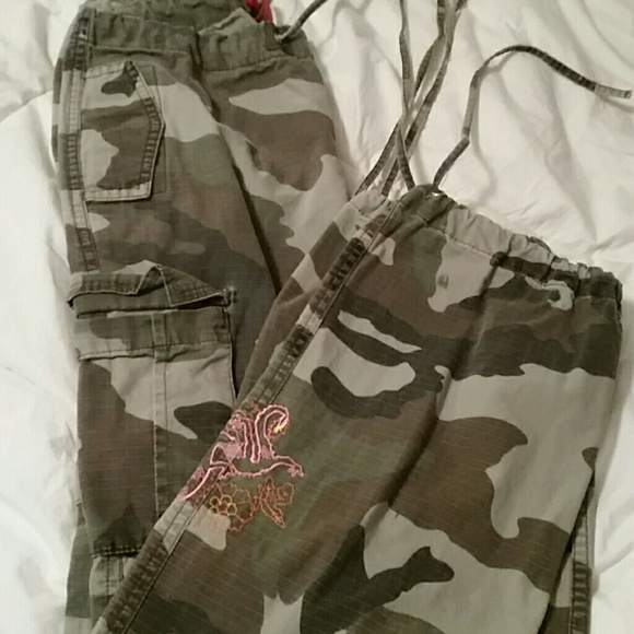Camouflage cargo pants