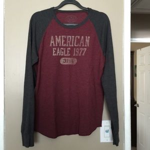 Men's AEO long-sleeve shirt