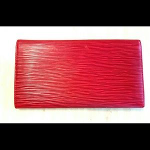 *SOLD*EXTRA PICTURES AUTH LOUIS VUITTON  RED EPI