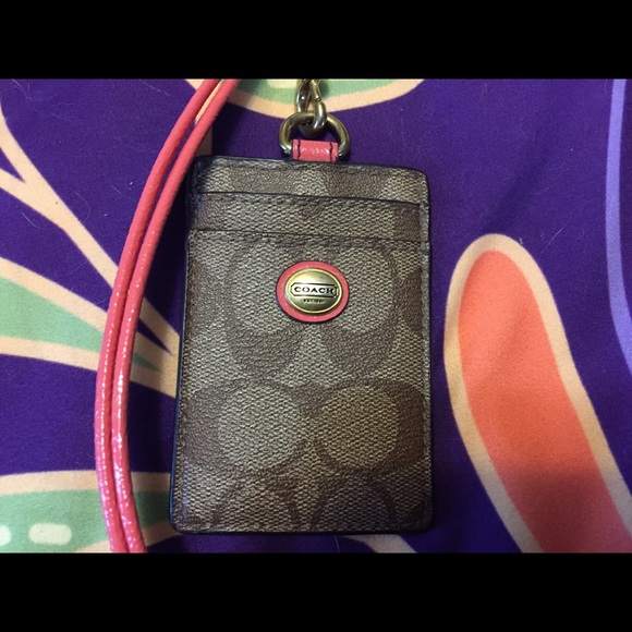 Authentic Coach ID lanyard