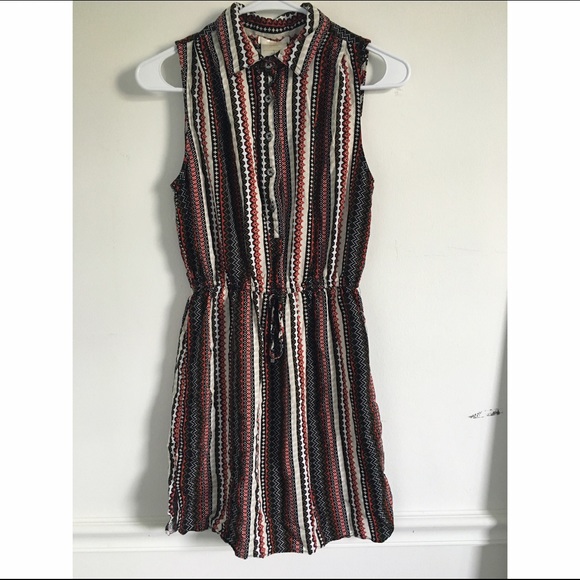Geometric Collared Dress