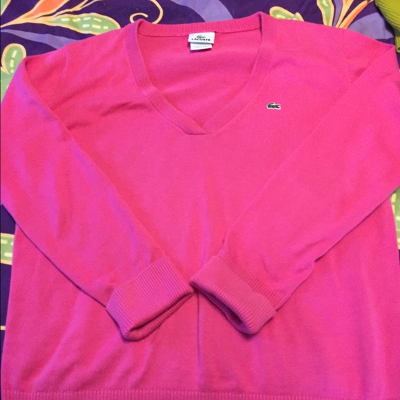 Lacoste v neck sweater.