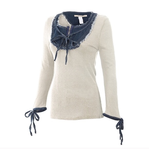 LAST ONE❗️❗️Comfy Chic Denim Boho Sweater 🌿✌️ - Picture 3 of 3