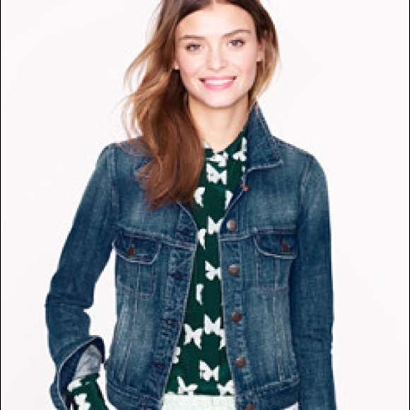 j crew indigo denim jacket