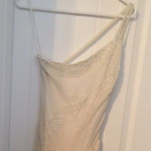 HAND BEADED FORMAL GOWN OR WEDDING DRESS