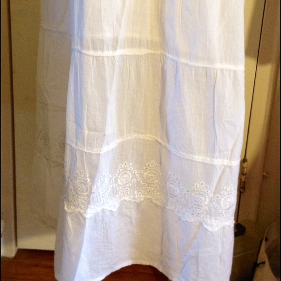 🚫SOLD🚫White Eyelet Beach Maxi Dress- Size XXLNWT - Picture 3 of 4