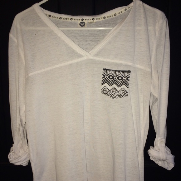 Roxy White Pocket Tee