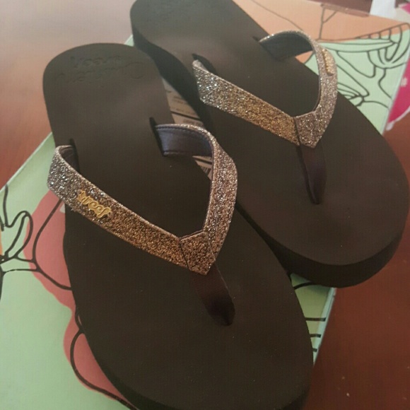 Reef Glitter Sparkle Flip Flop Sandals