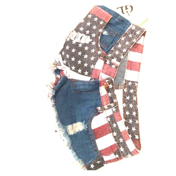 American flag themed DAISY DUKES