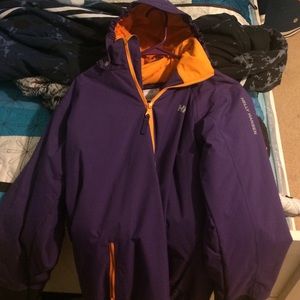 Purple and orange Helly Hansen