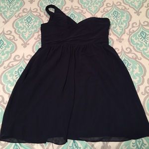 Alfred Angelo One Shoulder Formal Dress