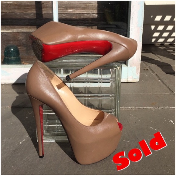 Christian Louboutin Open Toe Platforms - Picture 1 of 4
