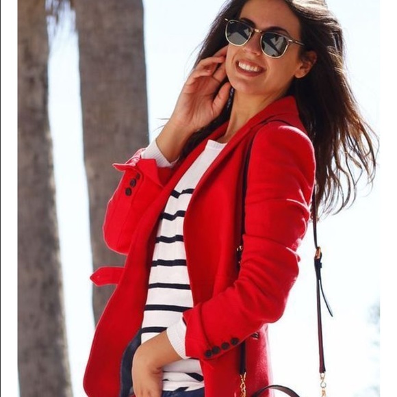 Pretty Red Ponte Knot Blazer The Limited Medium
