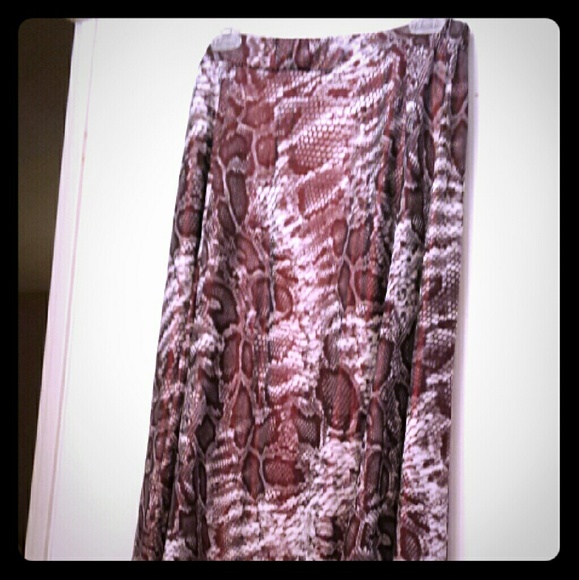 Print high low skirt