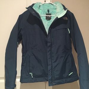 Furry North Face Coat