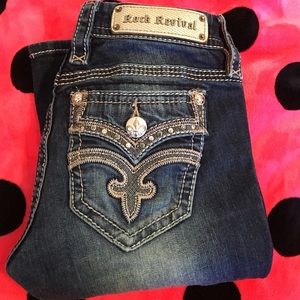 Destroyed drew Rock Revival Jean
