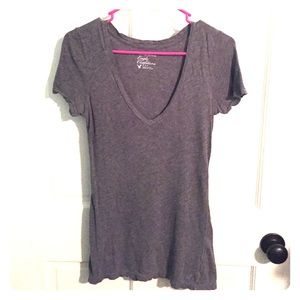 Gray vneck