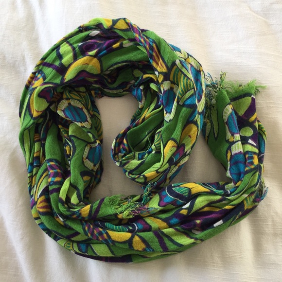 Multi-Colored Lightweight Scarf - Picture 2 of 2
