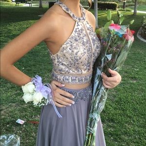 Prom dress I wore ONLY ONCE greyish lavender