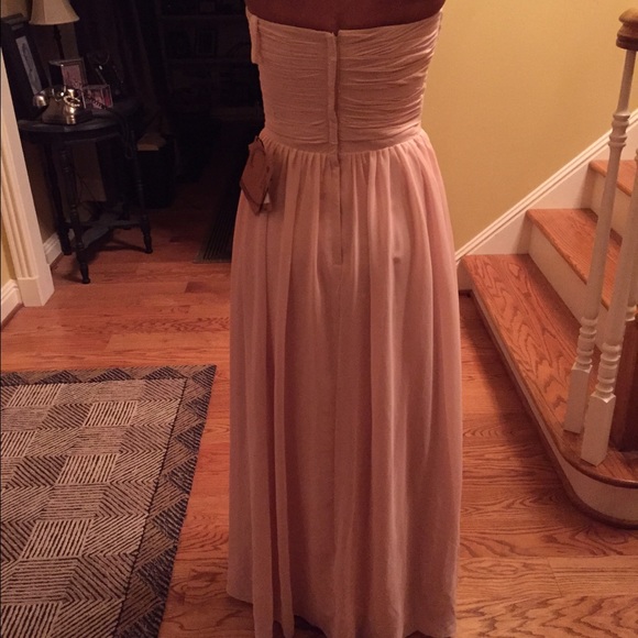 Light Pink Strapless Prom Dress - Picture 2 of 4