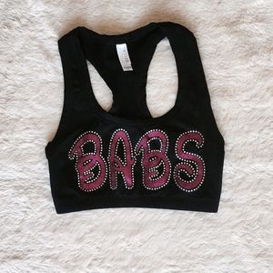 Babs cheer athletics panthers sports bra