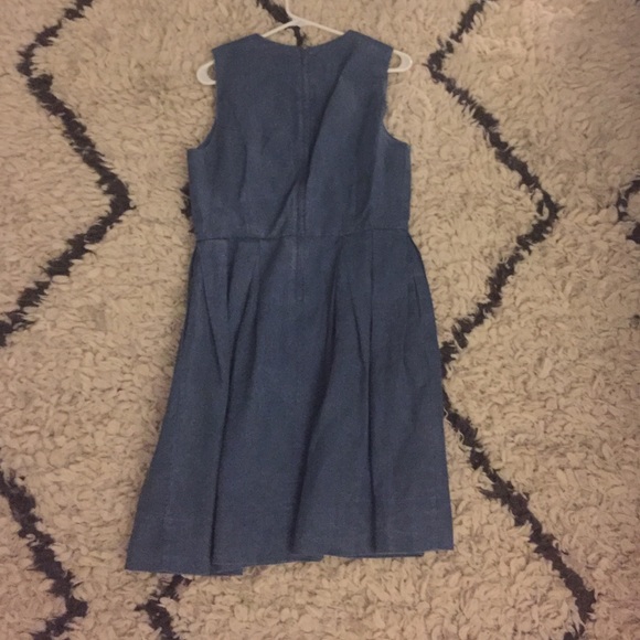 Fit and Flare Blue Dress - Picture 2 of 2