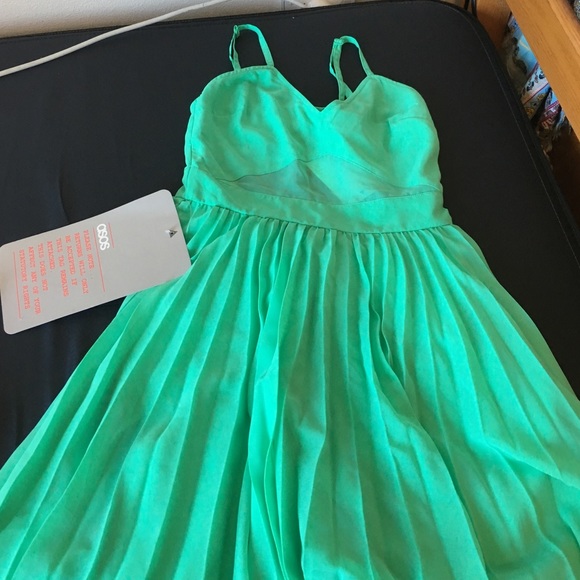 Mint green dress