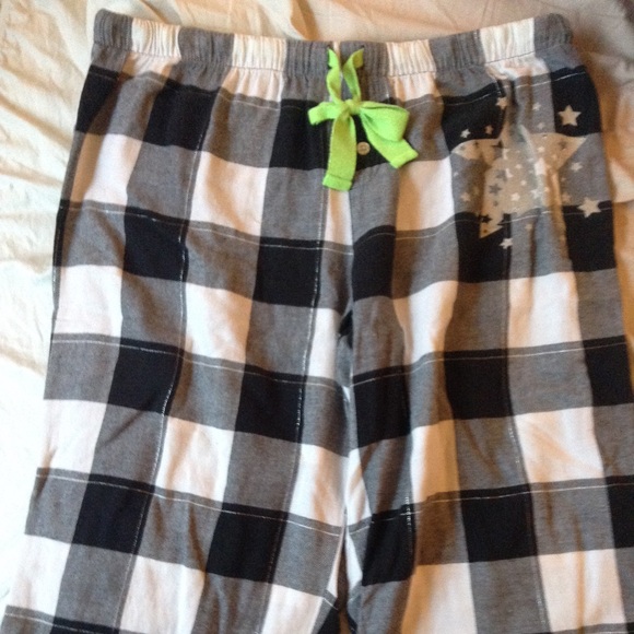 So Plaid Pajama Pants With Star