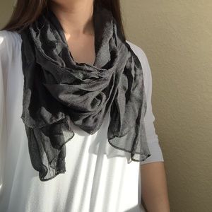 Black Sheer Scarf