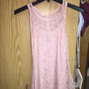 Pink Lace Dress