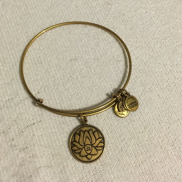 Alex and Ani Lotus Charm Bracelet