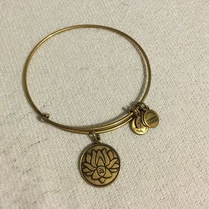 Alex and Ani Lotus Charm Bracelet
