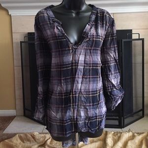 Comfy plaid top