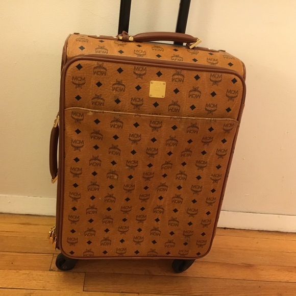 MCM Handbags - Authentic MCM Cognac Visetos Trolley