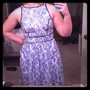 eShakti Sleeveless high-neck paisley dress size 10