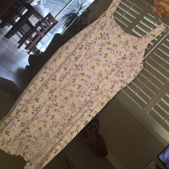 Purple floral dress
