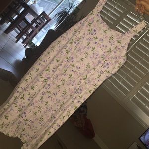 Purple floral dress