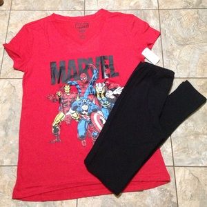 Marvel Shirt and Legging Set