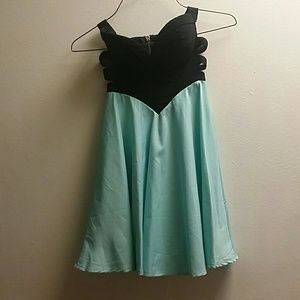 Strapless Xenia Dress with side cutouts