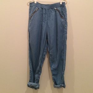 Lightweight "denim" pants