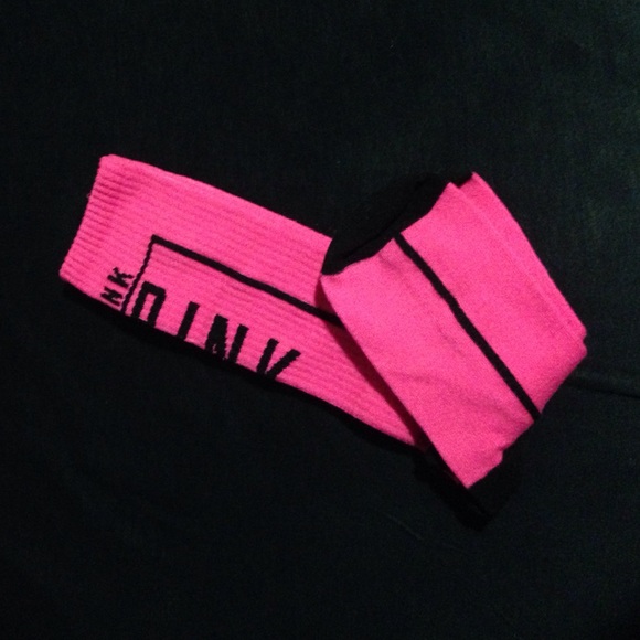 Pink Victoria's Secret socks