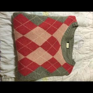 J. Crew argyle sweater